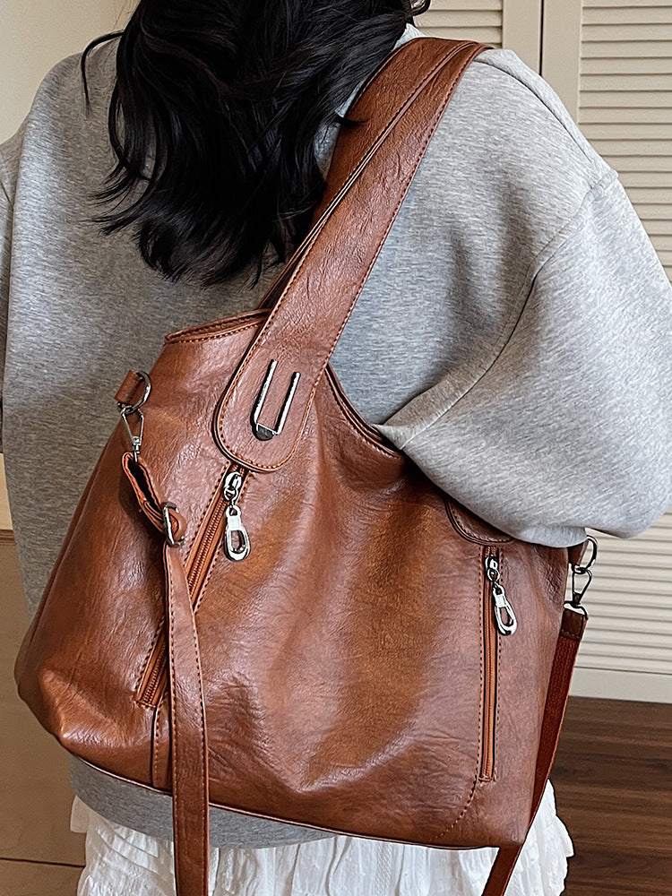 Women's Summer Fashion Large Capacity Totes Big Good-looking Shoulder Bags