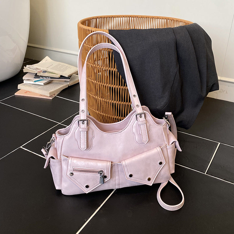 Women's Locomotive Style Trendy Cool Portable Large Bags