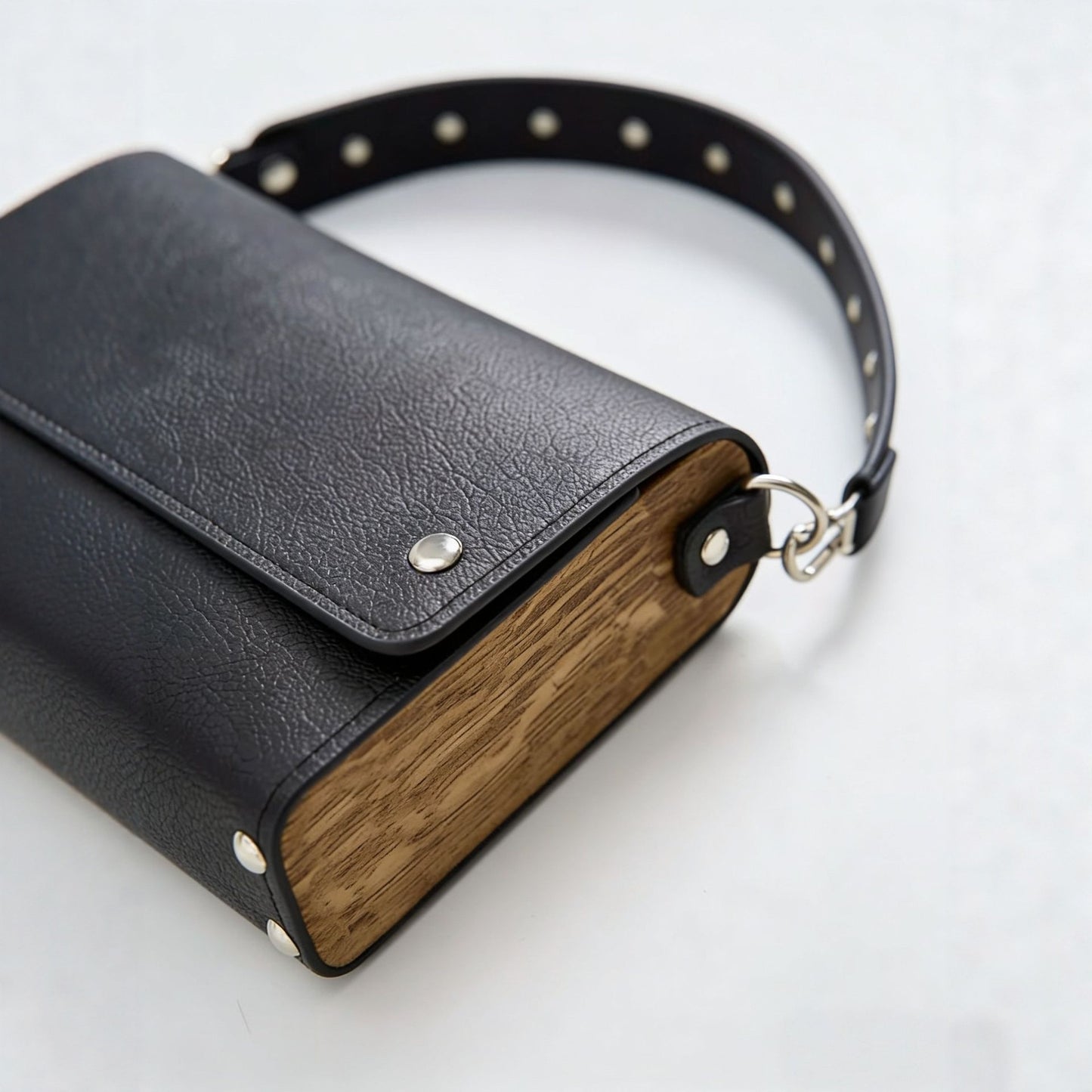 Fashion Popular Wood Lychee Pattern Box Bags