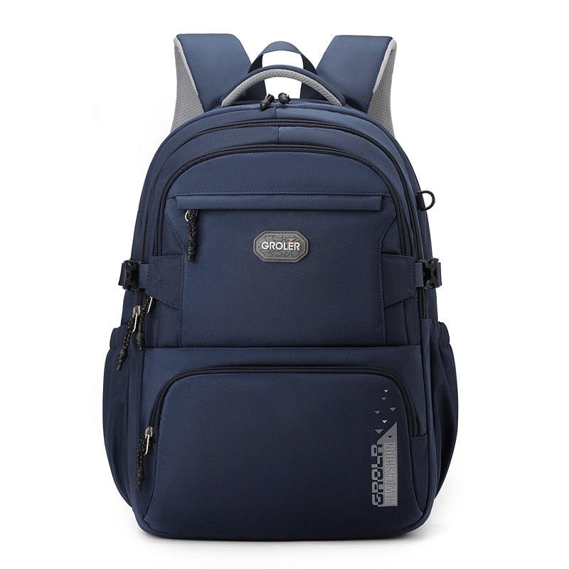 Ge Le Simple Female Junior High College Leisure Large Business Backpack
