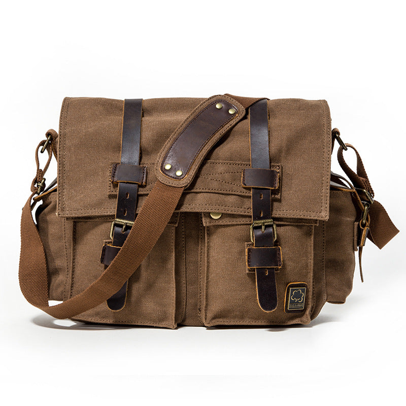 Men's Retro For Postman Fashionable Inch Computer Men's Messenger Bag