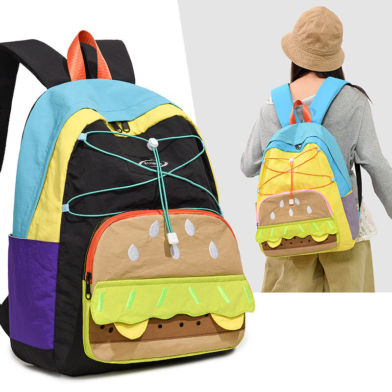 Cute Cartoon For Large Capacity Simple Youthful Leisure Backpack