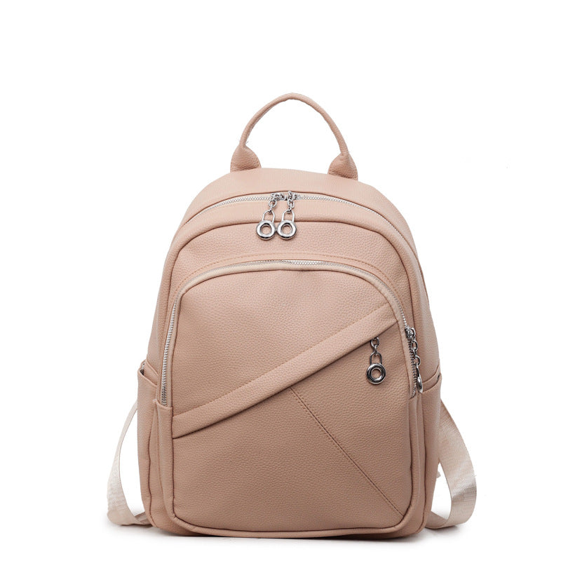 Versatile Women's Retro Fashion Commuter Textured Women's Backpack