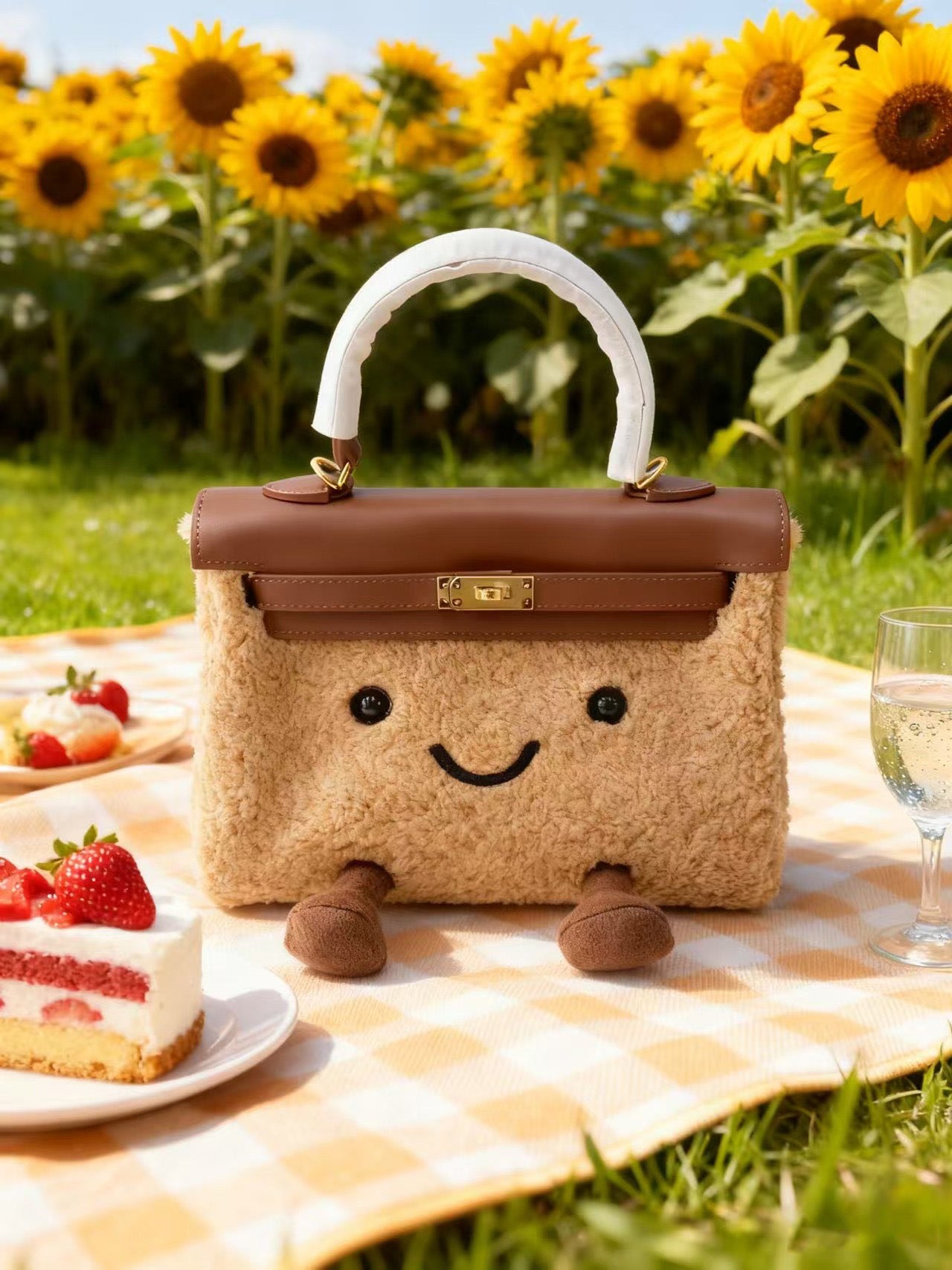 Women's Winter Second Generation Plush Kelly Elf Portable Super Bags