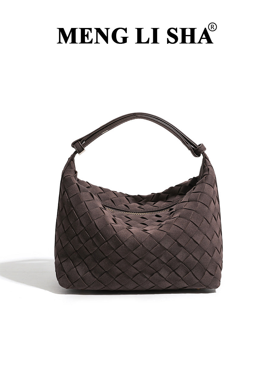 Women's Advanced Texture Woven Portable Lunch Fashion Simple Bags