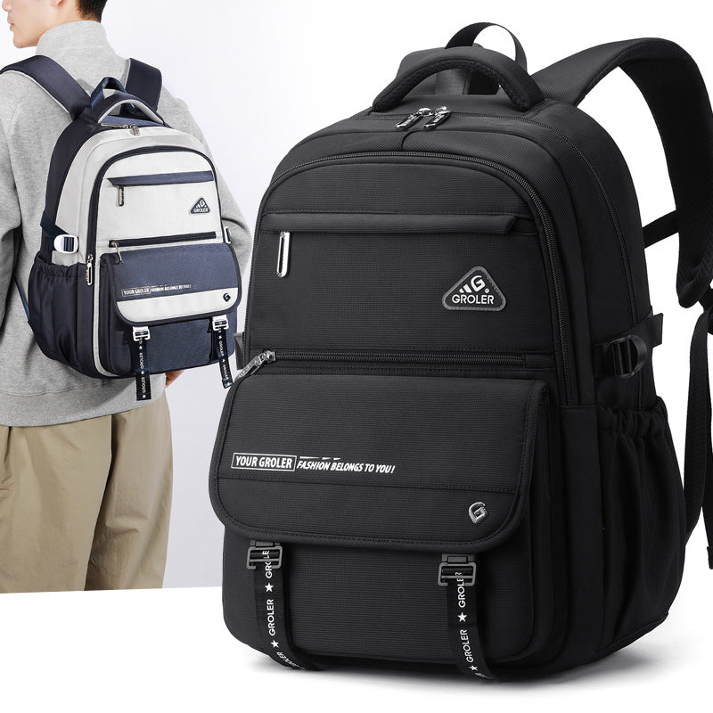 Ge Le Korean Style Vintage Large Capacity Lightweight Waterproof Burden Backpacks