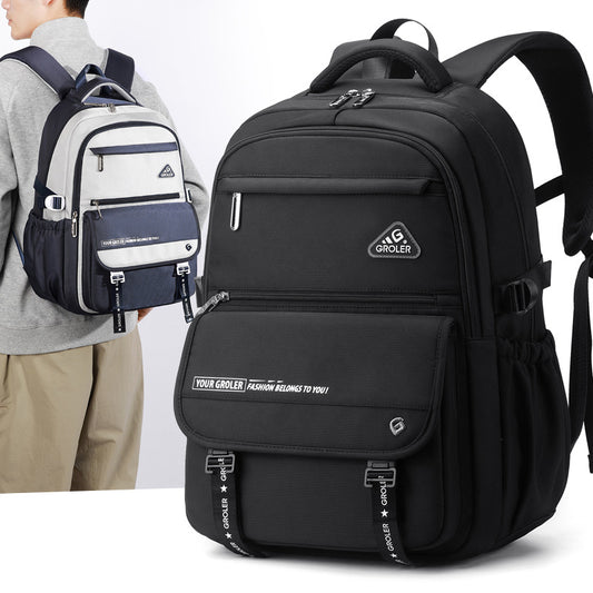 Ge Le Korean Style Vintage Large Capacity Lightweight Waterproof Burden Backpacks