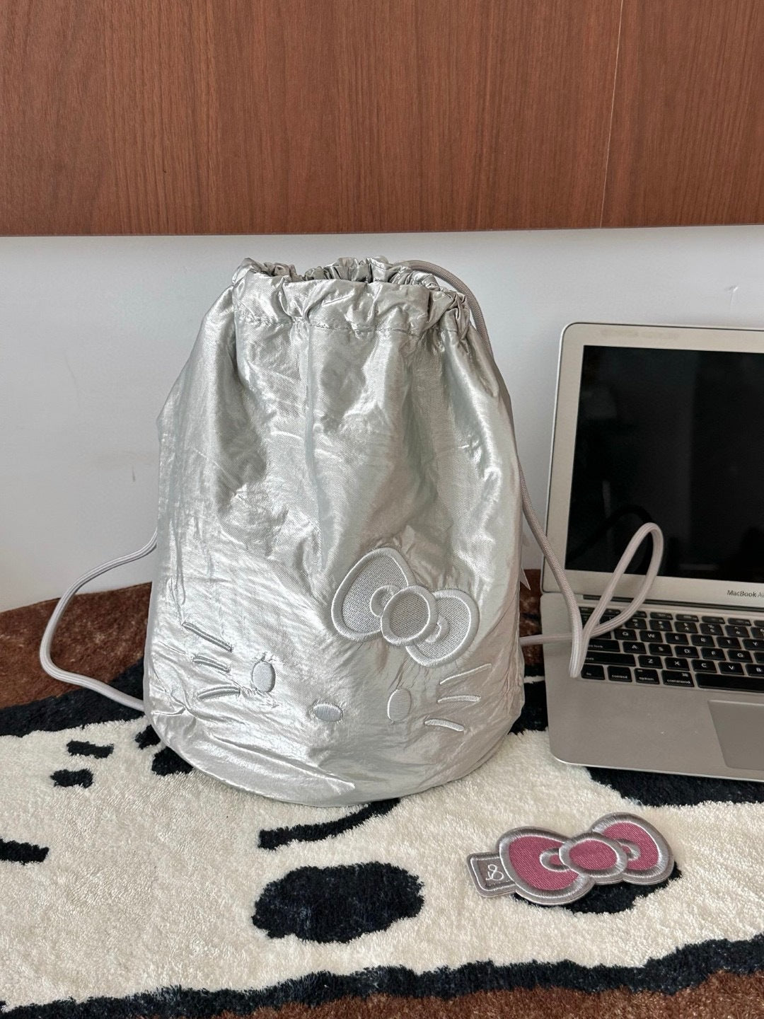 Niche Joint Name Veet Drawstring Cartoon Backpacks