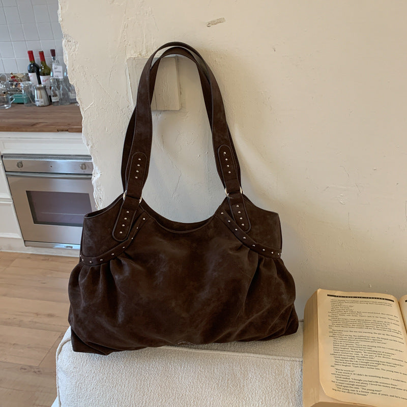 Women's Minority Simple Large Capacity Totes Commute Soft Shoulder Bags