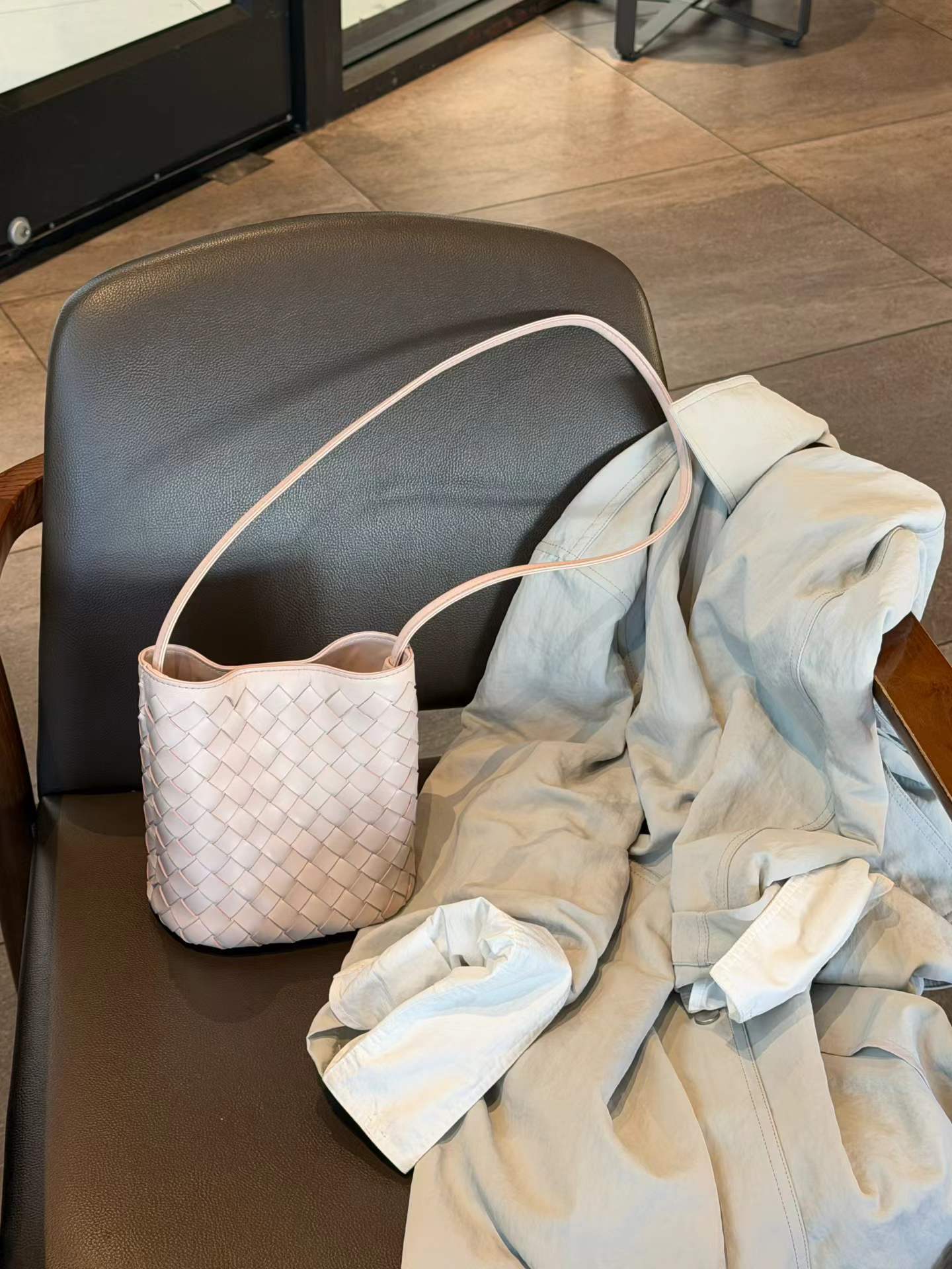Women's Summer Sheepskin Commuter Woven Niche Women's Shoulder Bag