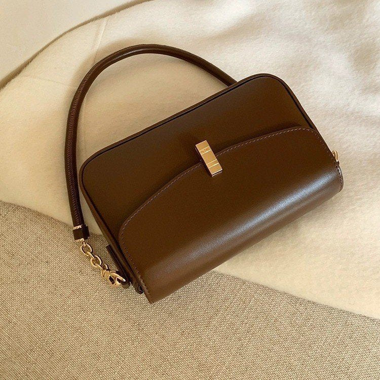 Women's Niche Golden Autumn Image Versatile Underarm Retro Women's Shoulder Bag