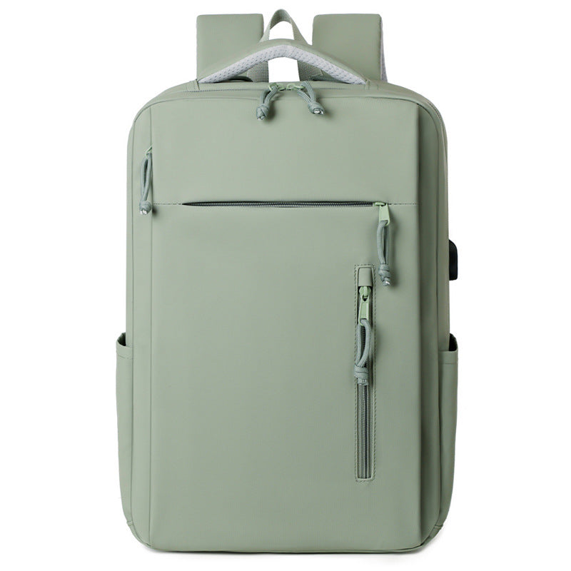 Beautiful Expansion Coverable Large Capacity Double Business Backpack