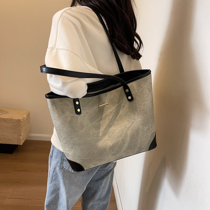Casual Women's Korean Commuter Fashion Simple Shoulder Bags