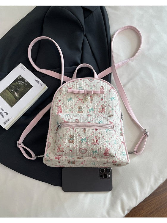 Women's Super Popular Fashion Bowknot Portable Versatile Women's Backpack