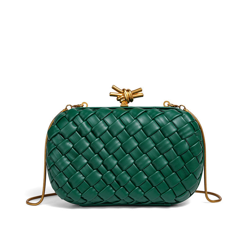 Woven Chain Fashion For Dinner Clutch Women's Shoulder Bag