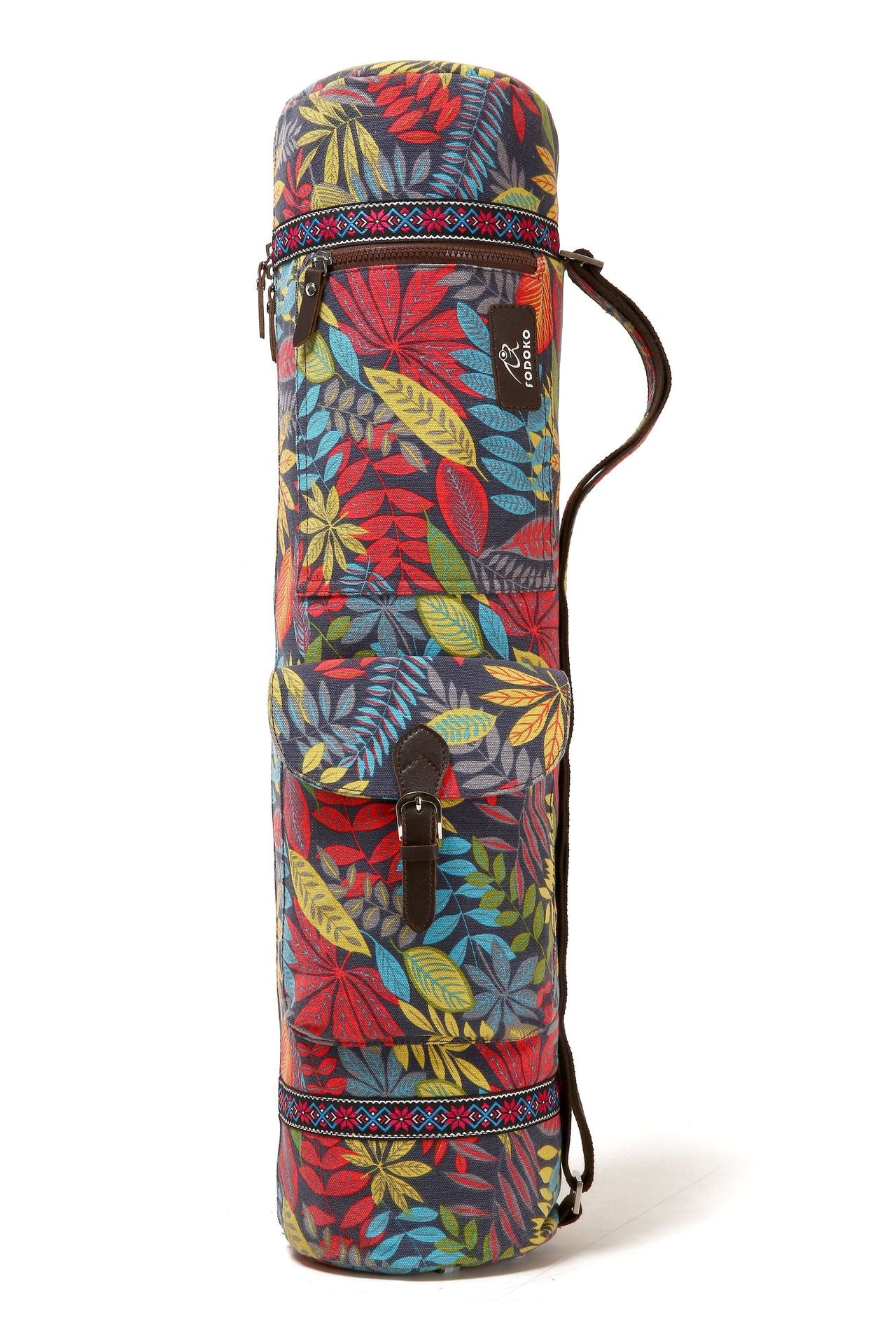 Printed Canvas Yoga Sport Large Capacity Mat Sports Backpack