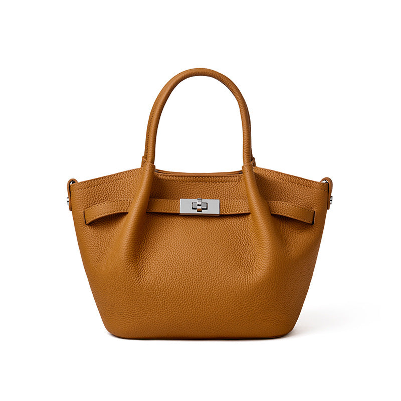 Women's Genuine Leather Vegetable Basket High-grade Fashion Women's Messenger Bag