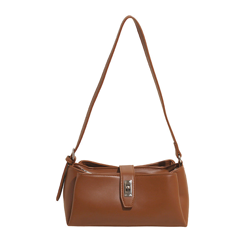 Simplicity Niche Female Summer Western Texture Leisure Underarm Bag