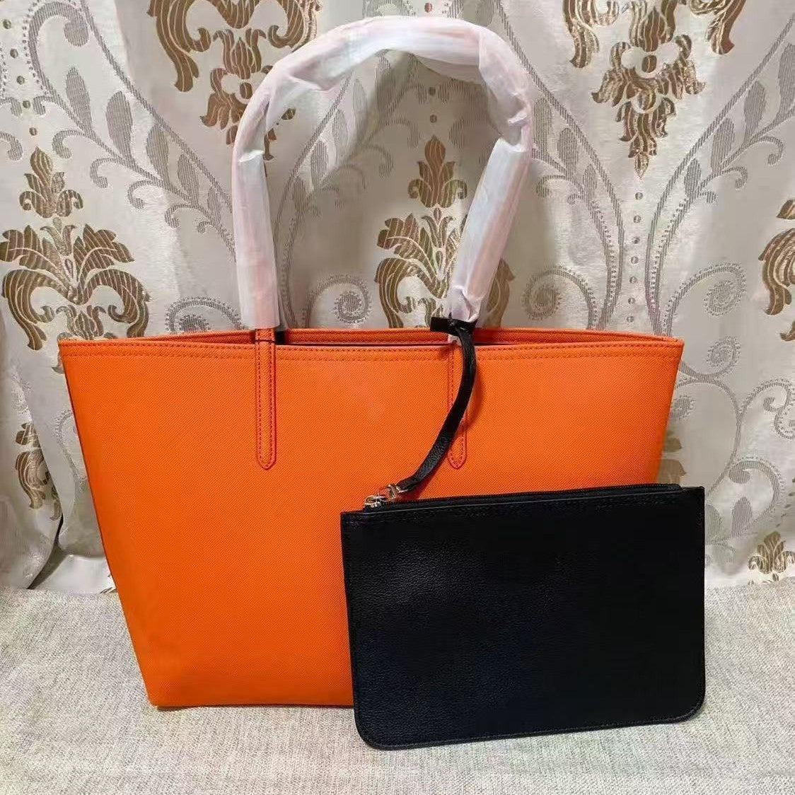 French Crocodile Double-sided Composite Fashion Portable Women's Messenger Bag