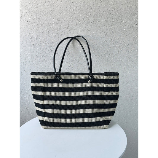 Women's Striped Woven Fabric With High Quality Large Bags