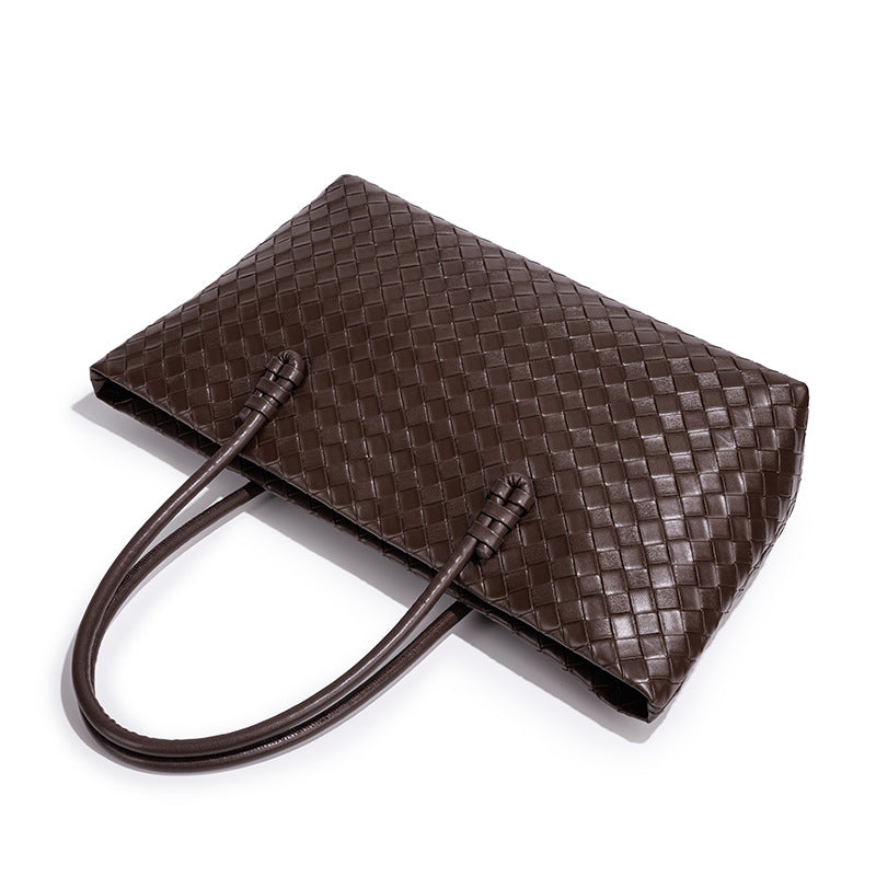 Women's Woven Pattern Fashion Large Capacity Totes Retro Bags