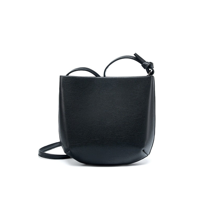Women's Saddle Simple Commute High-grade Summer Versatile Genuine Leather Women's Messenger Bag