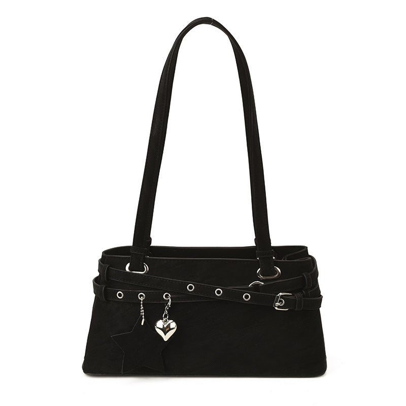 Women's Retro Large Capacity Commuter Winter Korean Underarm Bag