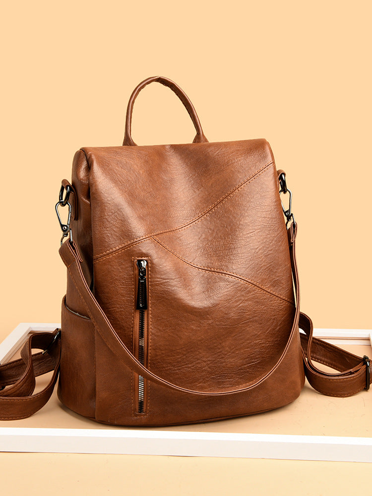 Cool Popular Comfortable High-grade Stitching Sheepskin Women's Backpack