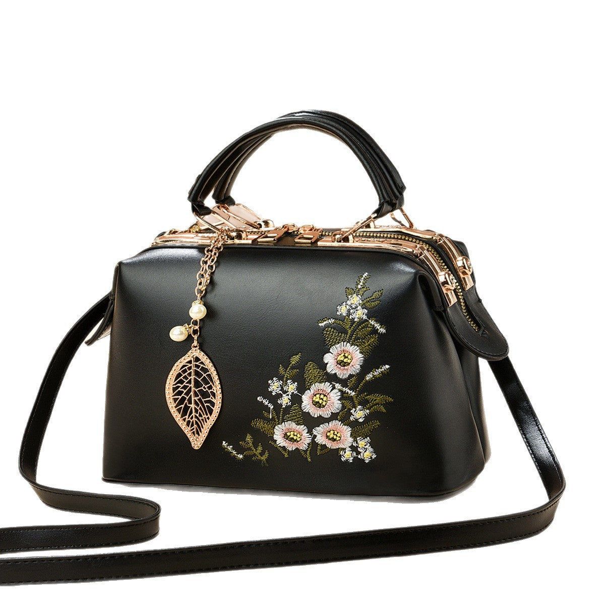 Women's Capacity National Style Floral Dignified Elegant Women's Shoulder Bag