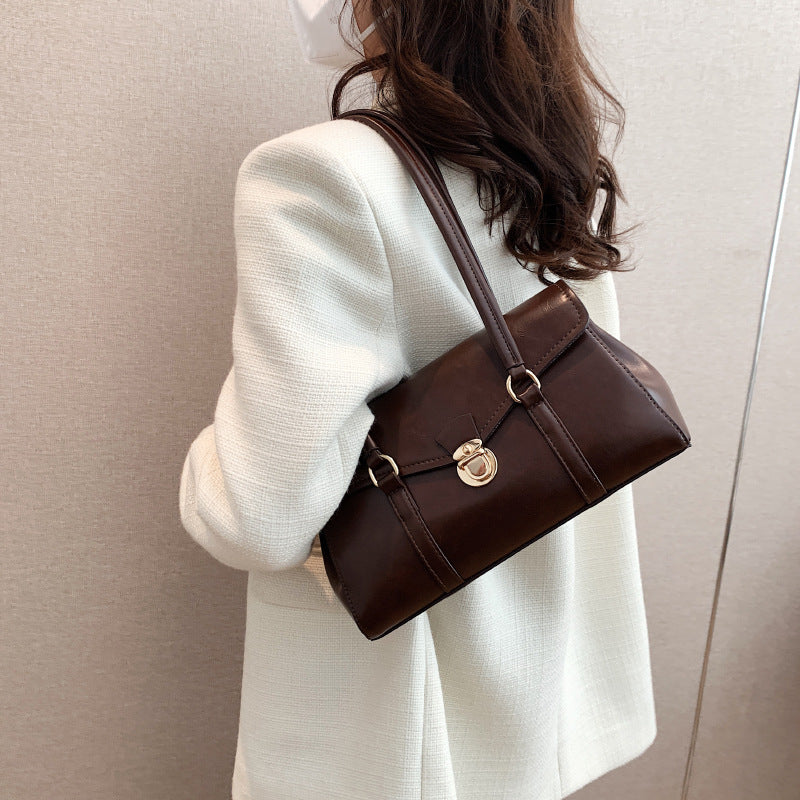 High-grade Red French Retro Underarm Special Women's Shoulder Bag