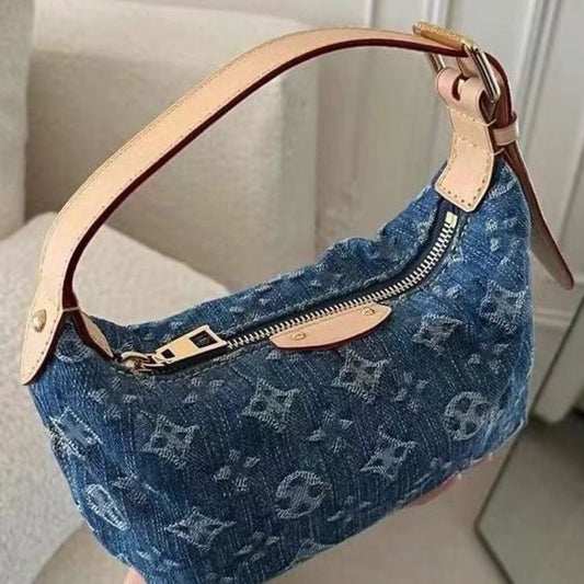 Women's Denim Lunch Box Pea Ingot Portable Underarm Bag