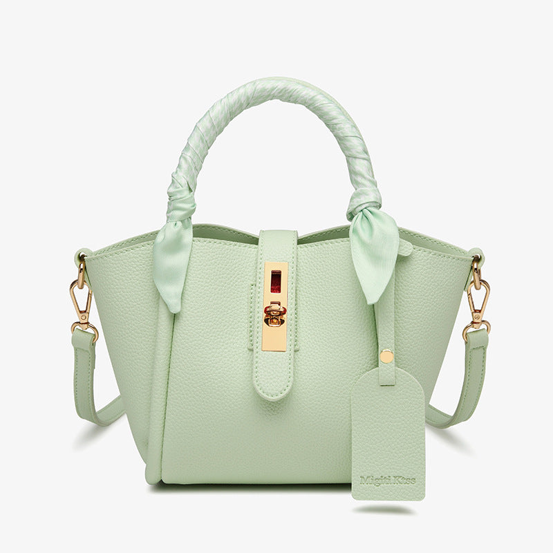 Fashion Scarf Composite Niche Commuter Portable Cross Body Vegetable Women's Handbag