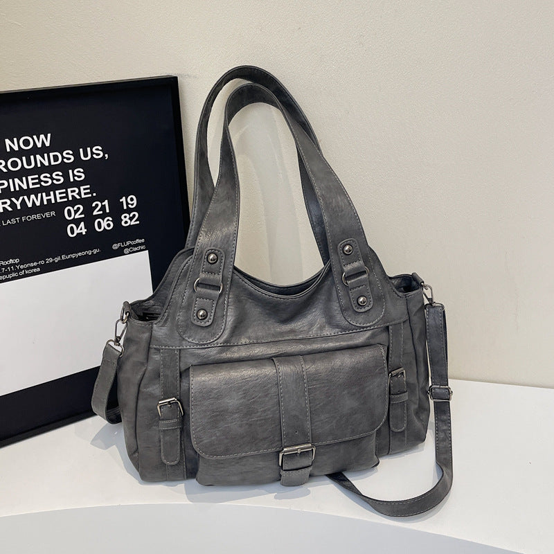 Women's Retro Simple Portable Design Commuting Women's Shoulder Bag