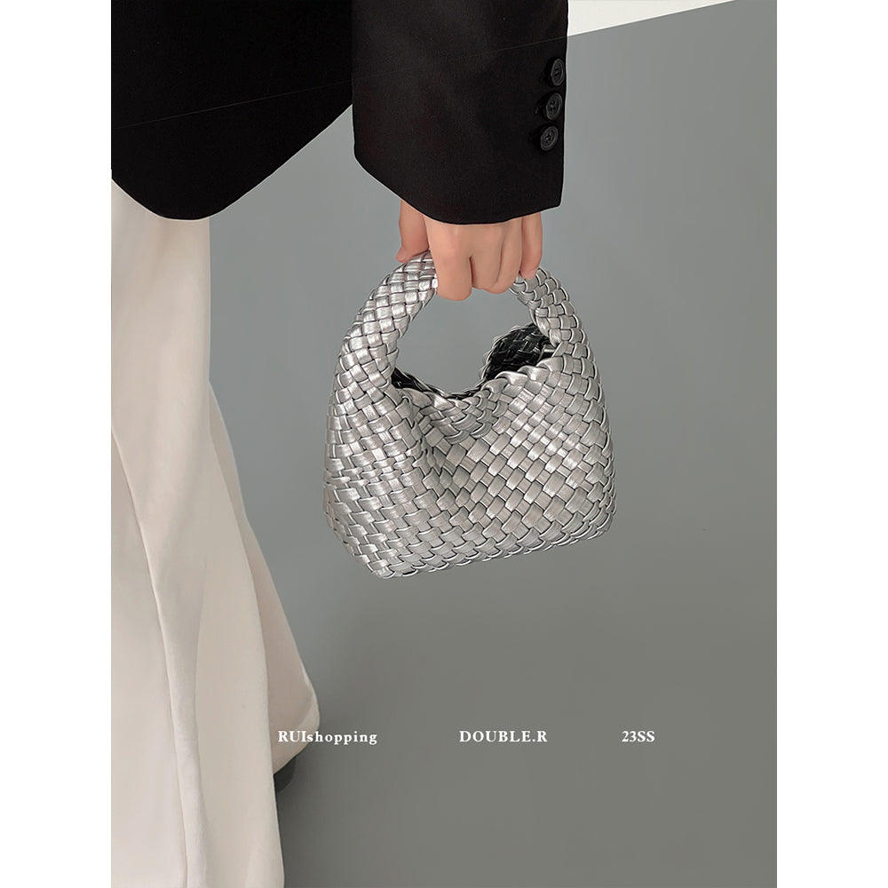 Women's Pretty Spinach Sailor Hand-woven Portable Women's Handbag