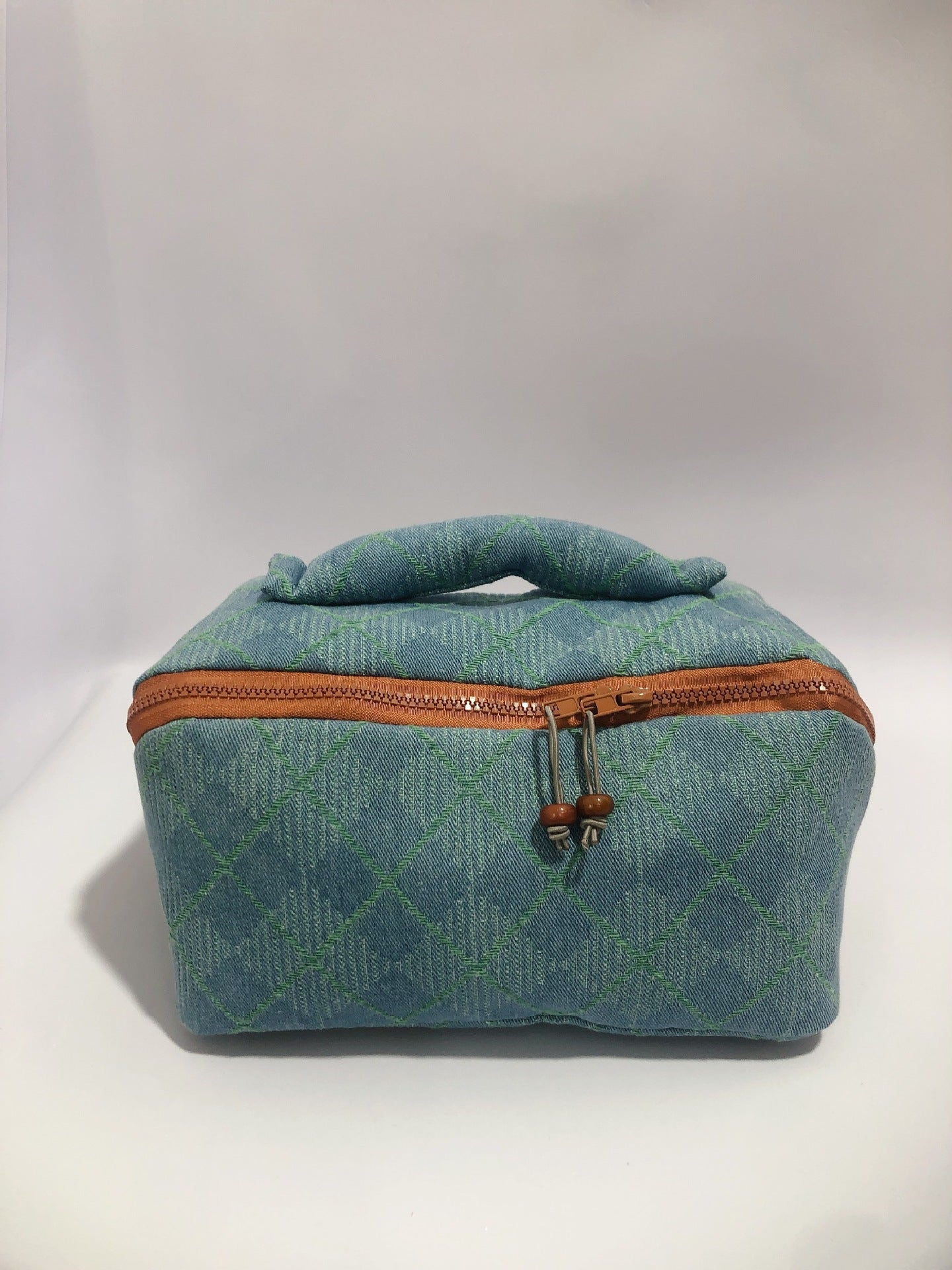 Denim Storage Large Capacity Leather Macaron Sweet Cosmetic Bags
