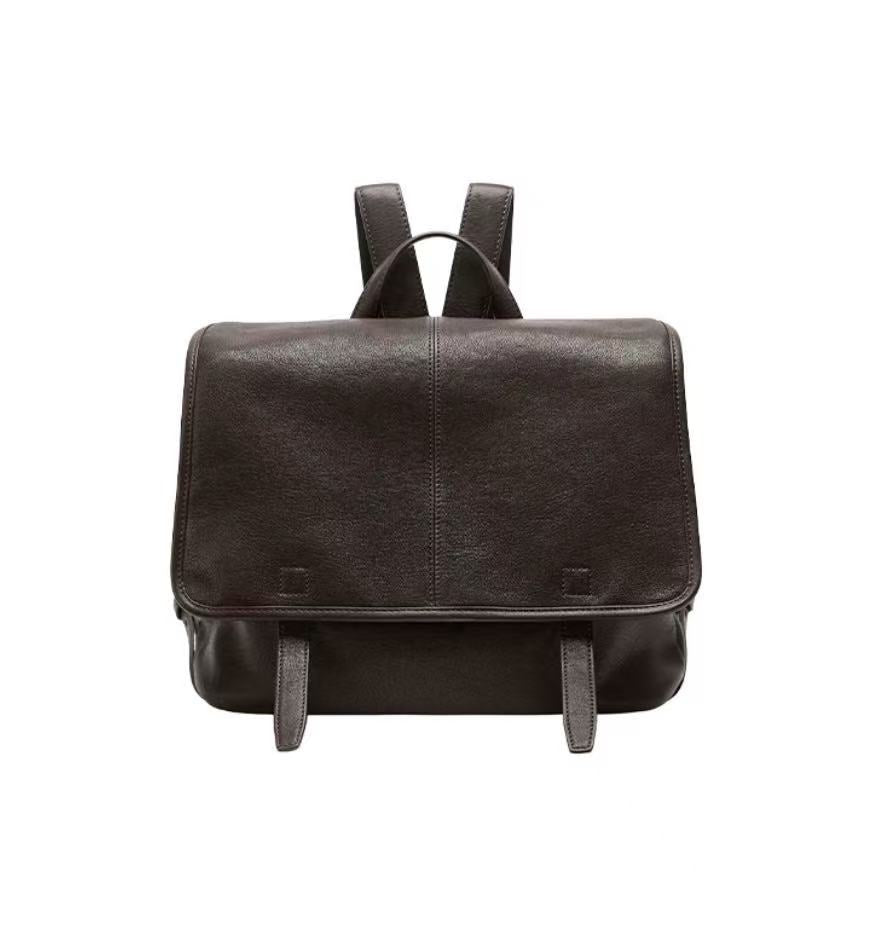 Women's Vegetable Tanned Sheepskin Large Capacity Commute Women's Backpack