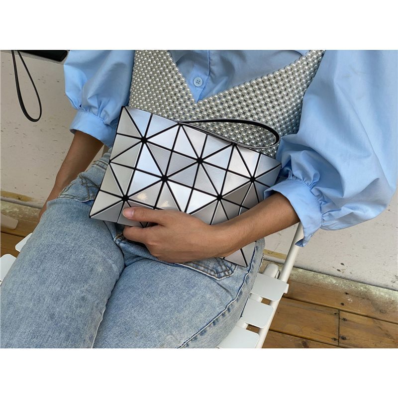 Geometric Rhombus Dinner Clutch Mobile Envelope Simple Women's Shoulder Bag