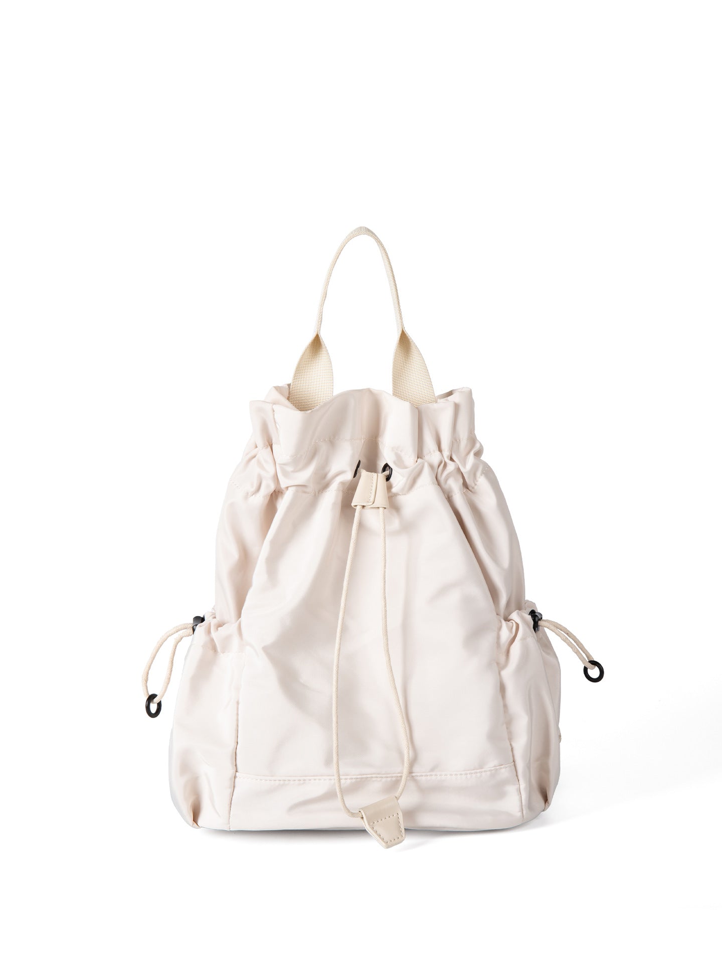 Nylon Drawstring Design Lightweight Female College Class Commute Leisure Backpacks