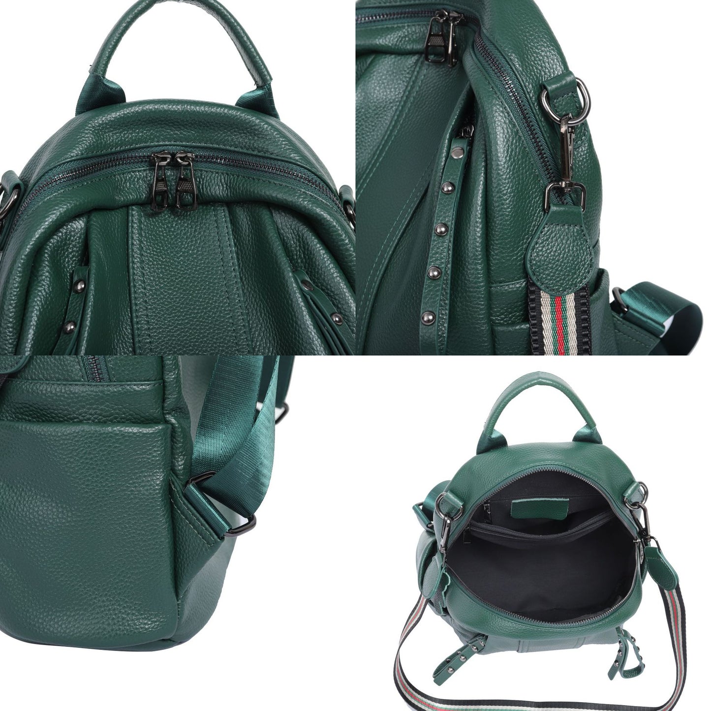 Women's Leather Korean Fashionable First Layer Cowhide Large Capacity Women's Backpack