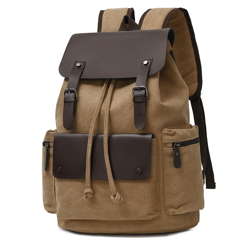 Men's Canvas Sense Fashion Computer Retro Leisure Backpack