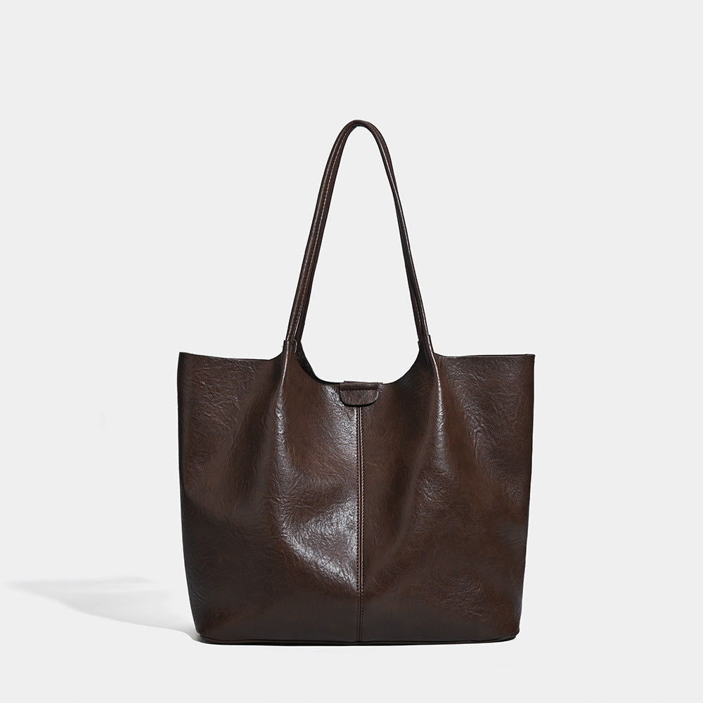 Women's Retro Simple Large Capacity Versatile Leisure Women's Shoulder Bag