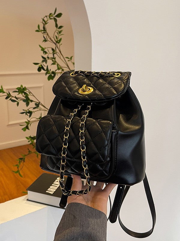 Women's Diamond Embroidery Thread Versatile Chain Fashion Backpacks