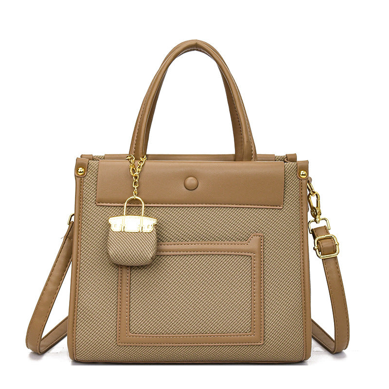 Commuter Temperament Wild Contrast Color Large Bags