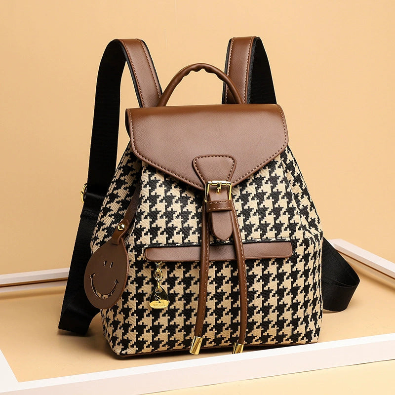 Women's Fashionable Temperament Korean Texture Large Capacity Backpacks