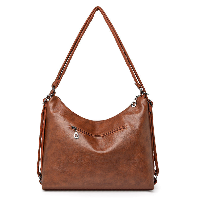 Women's Large Capacity Retro Soft Leather Fashion Shoulder Bags
