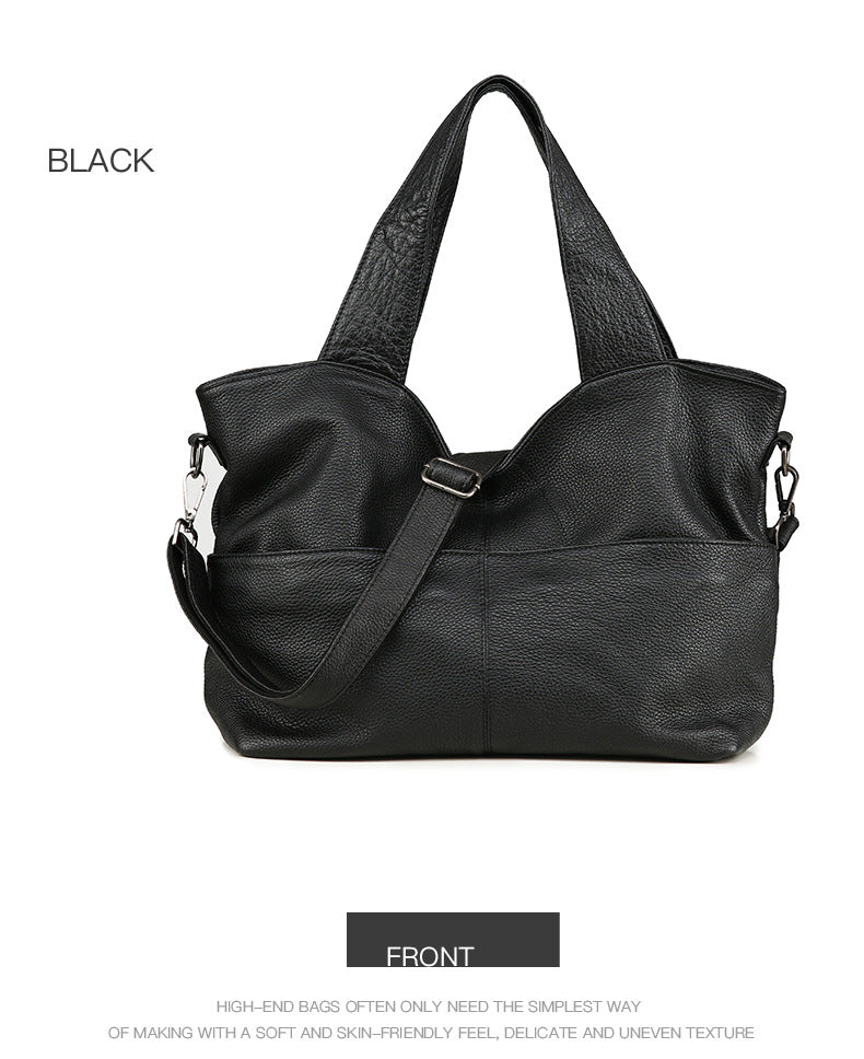 Women's Unique Large Capacity Cattle Leather Retro Women's Handbag