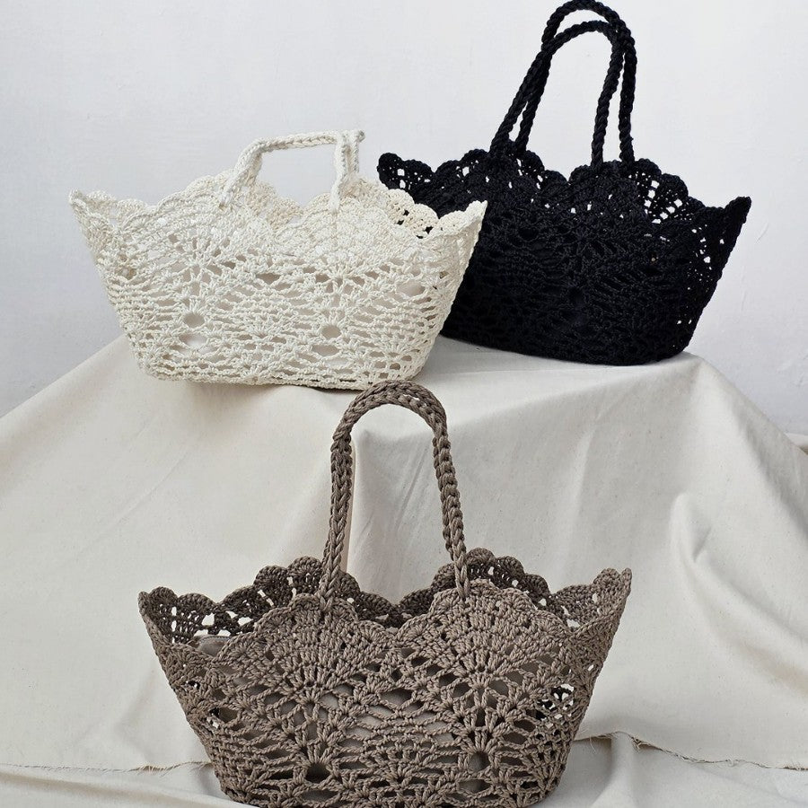 Hand-woven Vacation Style Advanced Fresh Vegetable Women's Handbag
