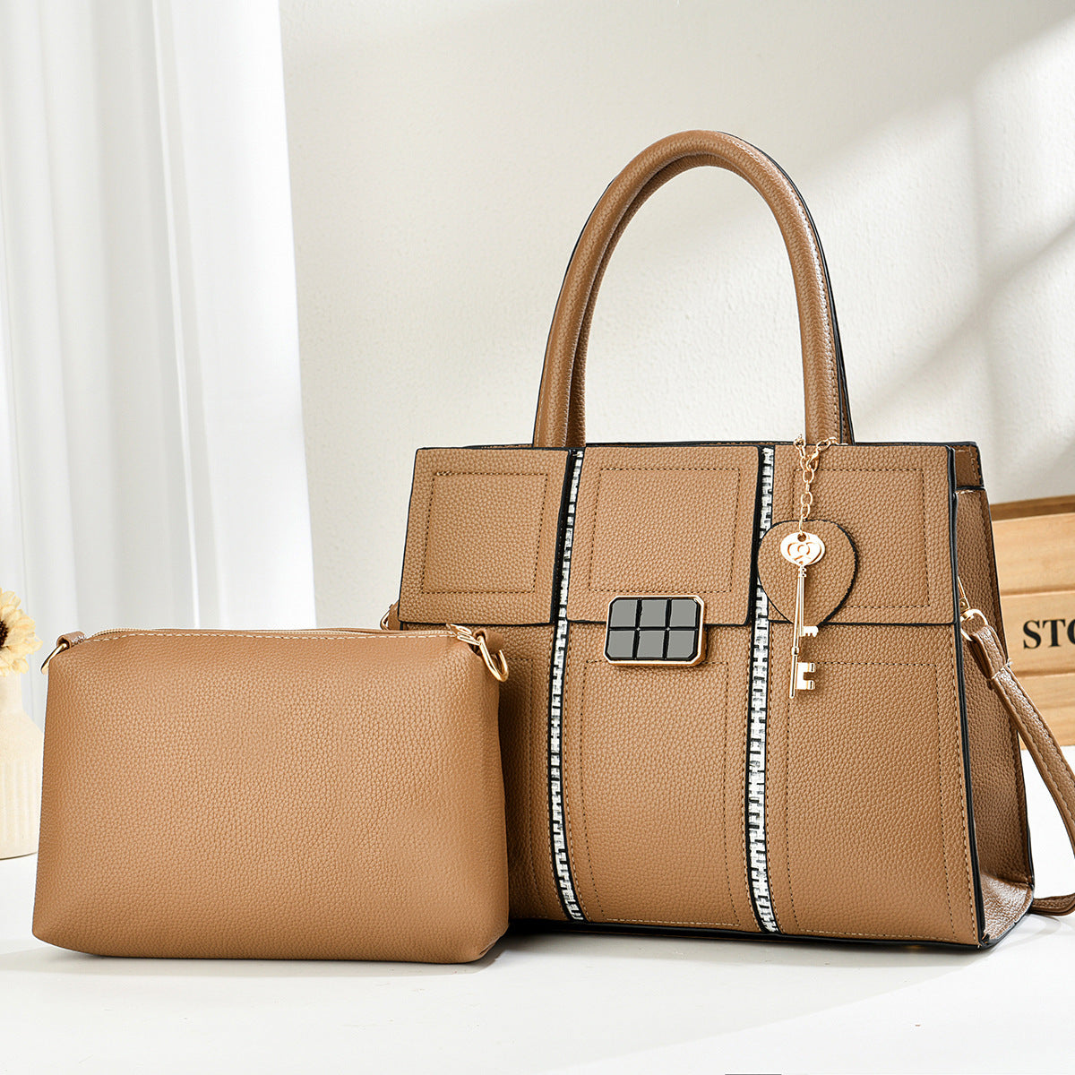Unique Classic Trendy Stylish Two-piece Fashion Women's Handbag