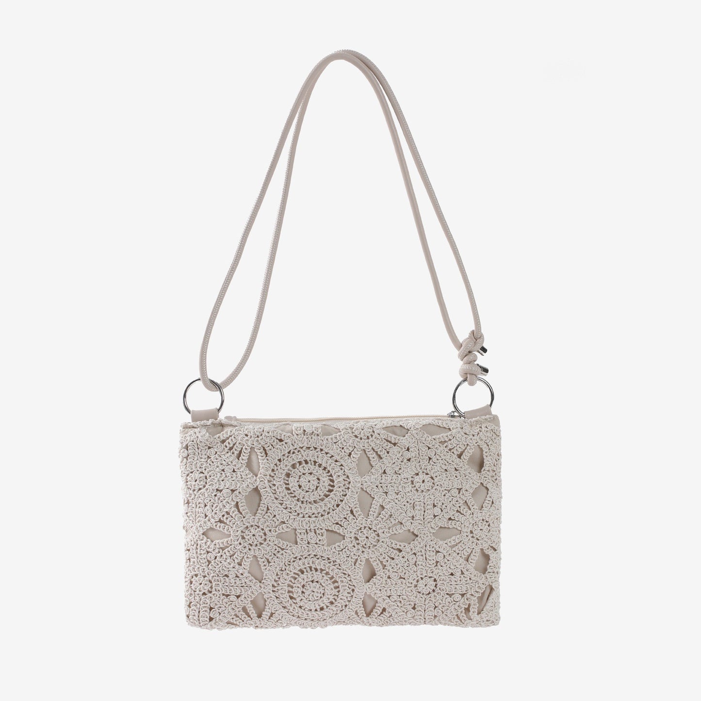 Women's Lace Woven Fashion Cotton Underarm Vacation Women's Shoulder Bag