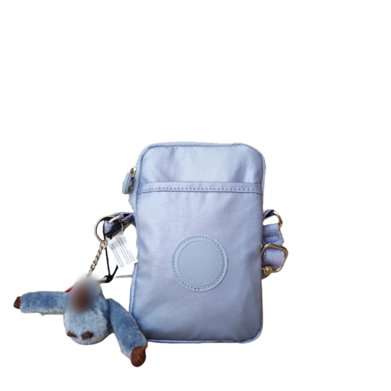 Women's & Men's Monkey Mobile Nylon Waterproof Fashion Lightweight Women's Messenger Bag